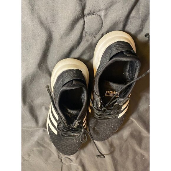 Adidas Womens Cloudfoam QT Racer G54660 Black Running Shoes Sneakers Size 7.5 - Picture 4 of 5